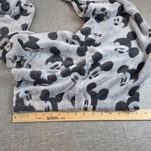 Disney Mickey Mouse Fleece Pajama Lounge Pants Size Medium Gray - Picture 4 of 5
